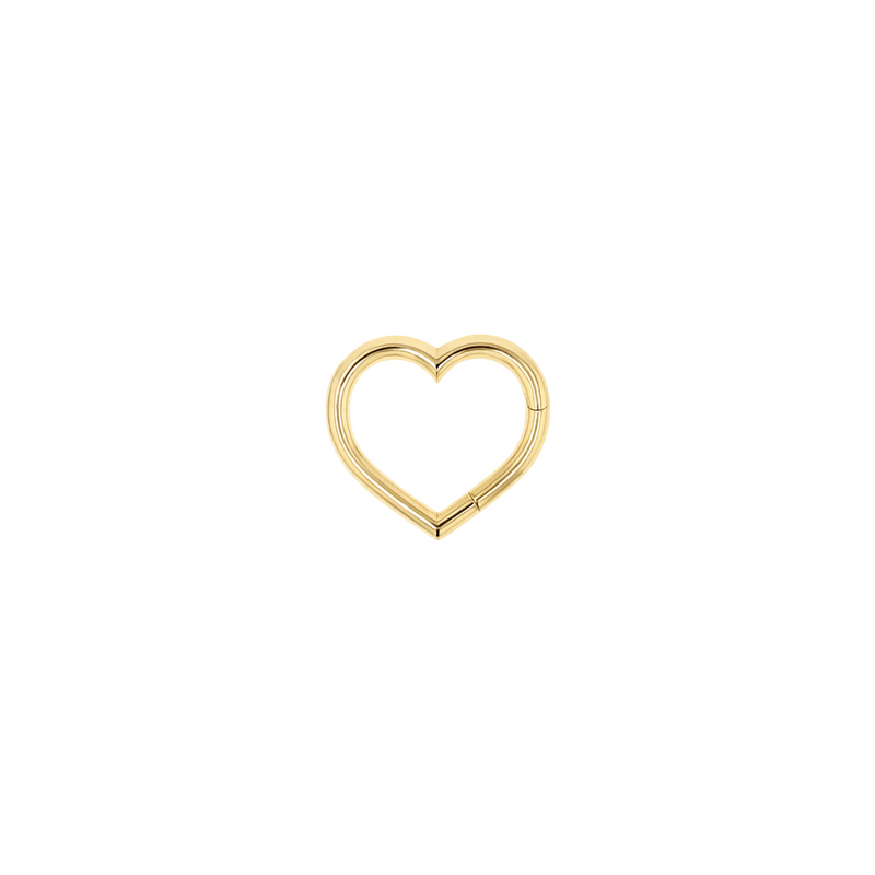 Gold Heart Charm Connector