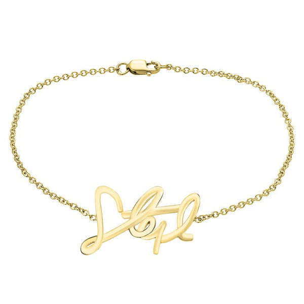 Custom Name Bracelet, Gold Name Bracelet, Handwritten name Bracelet –  Geniune Jewellery