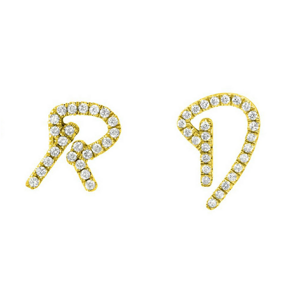 Custom letter earrings online